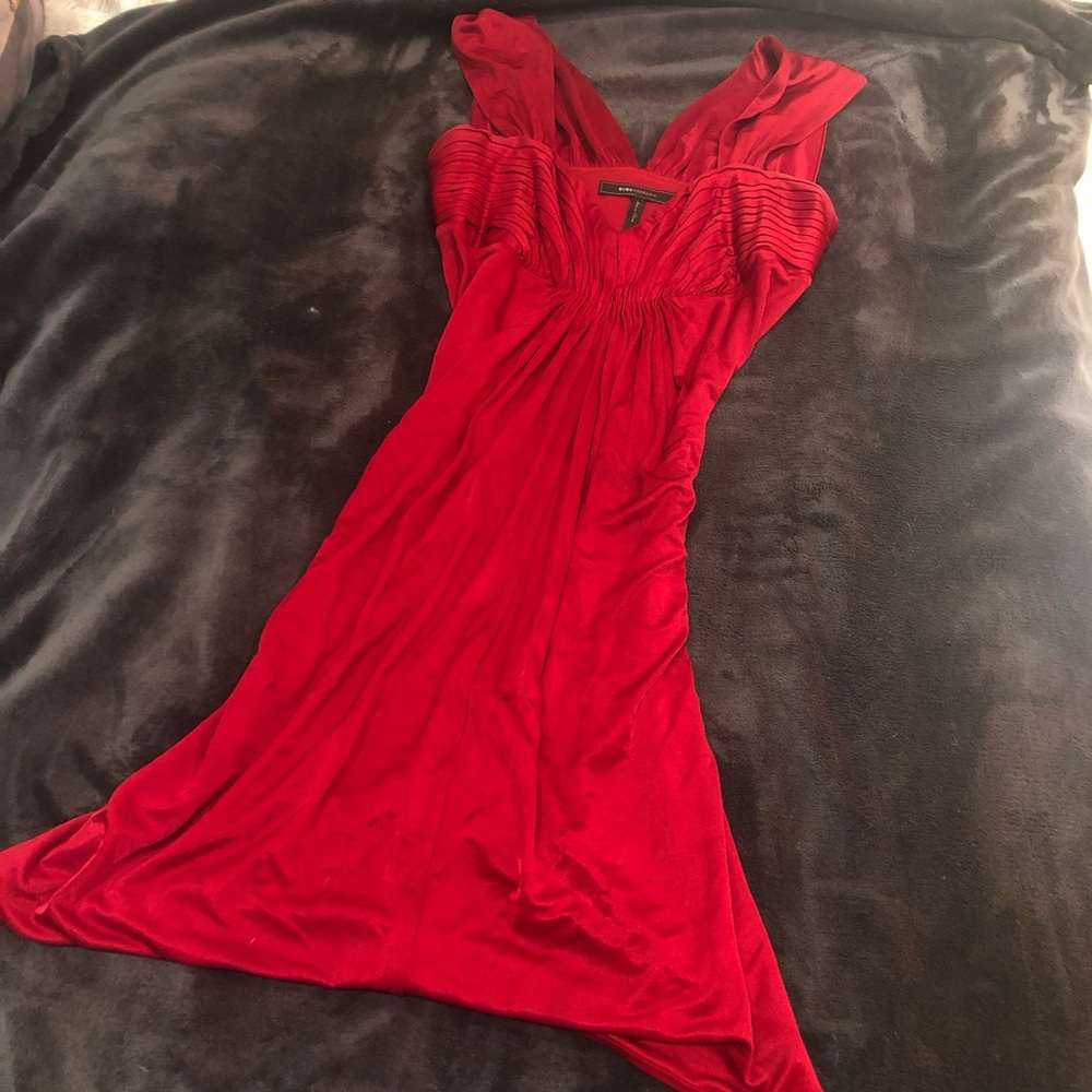 Christmas Red BCBG Cocktail Dress S #RD3